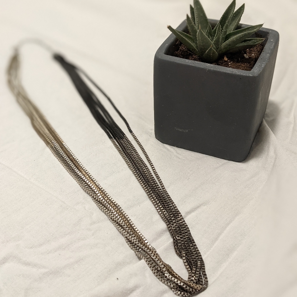 Ombre metal necklace